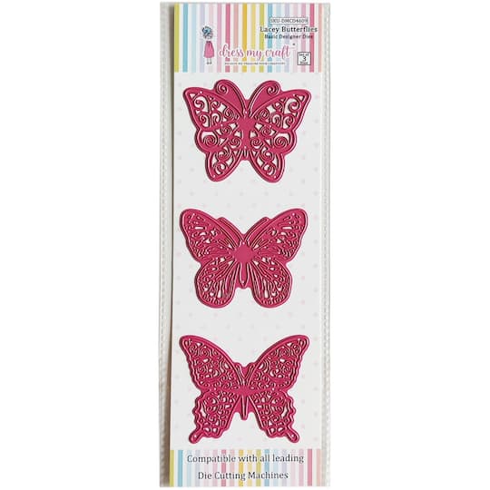 Dress My Craft&#xAE; Lacey Butterflies Basic Designer Dies